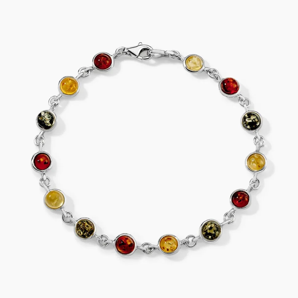 Bracelet Argent Blanc Rosalie Ambres