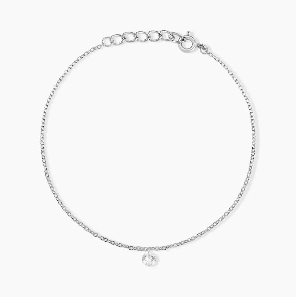 Bracelet Argent Constantin Argent Blanc Oxyde
