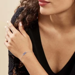 Marc Orian Bracelets|Idées Cadeaux Femme > Bracelet Argent Lamier Email Bleu