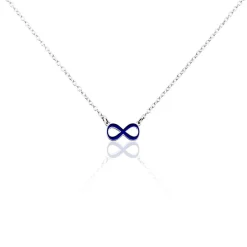 Marc Orian Colliers Fantaisie|Colliers > Bracelet Argent Lamier Email Bleu