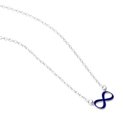 Marc Orian Colliers Fantaisie|Colliers > Bracelet Argent Lamier Email Bleu