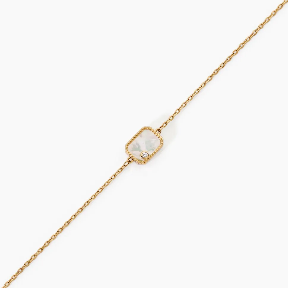 Bracelet Astria Plaqué Or Jaune Nacre
