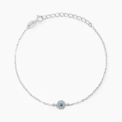 Bracelet Auxana Argent Blanc Oxyde De Zirconium