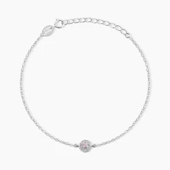 Bracelet Auxana Argent Blanc Oxyde De Zirconium