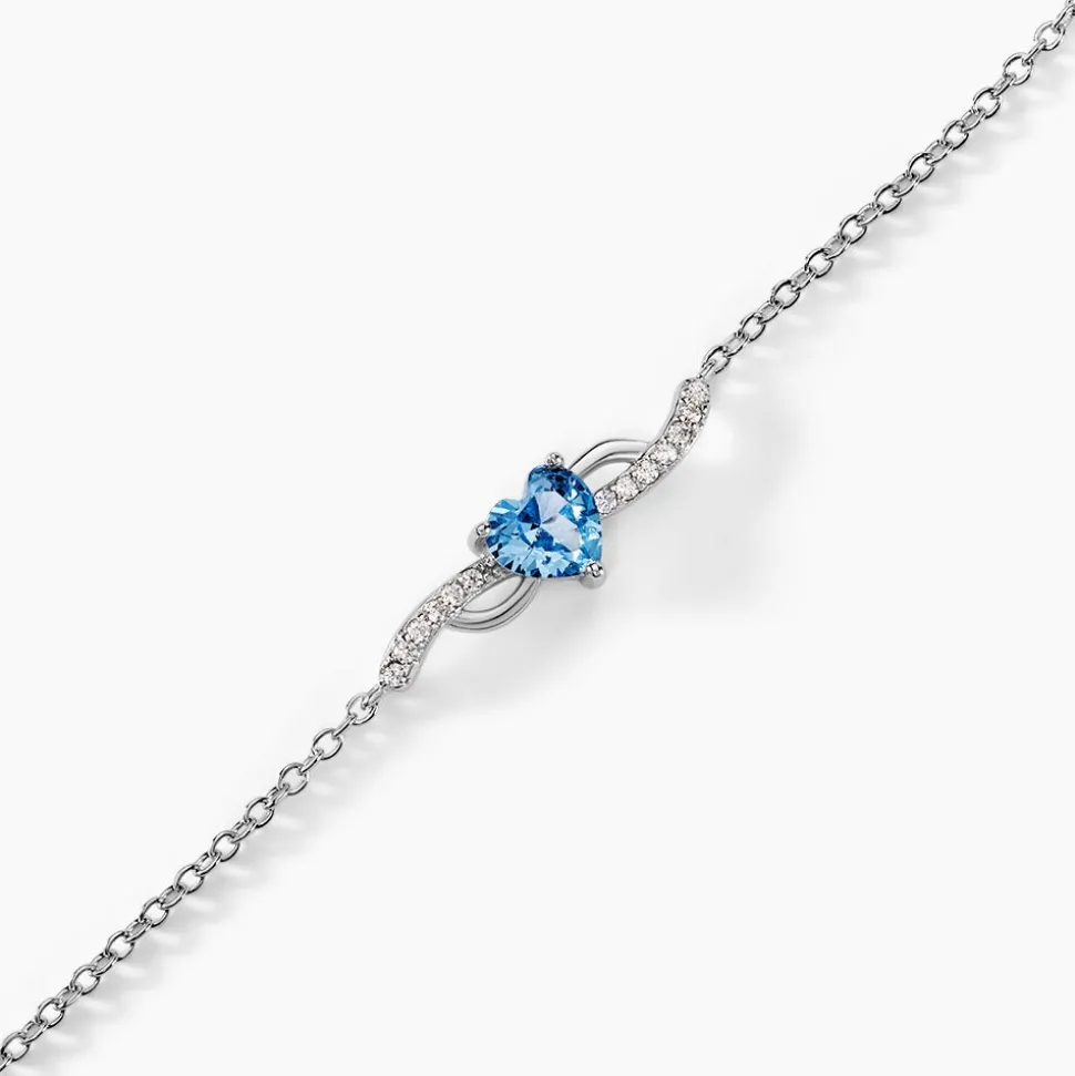 Bracelet Avalon Argent Blanc Oxyde De Zirconium