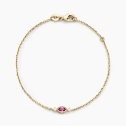 Bracelet Azel Plaqué Or Jaune Oxyde De Zirconium