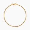 Bracelet Azelys Maille Corde Plaqué Or Jaune