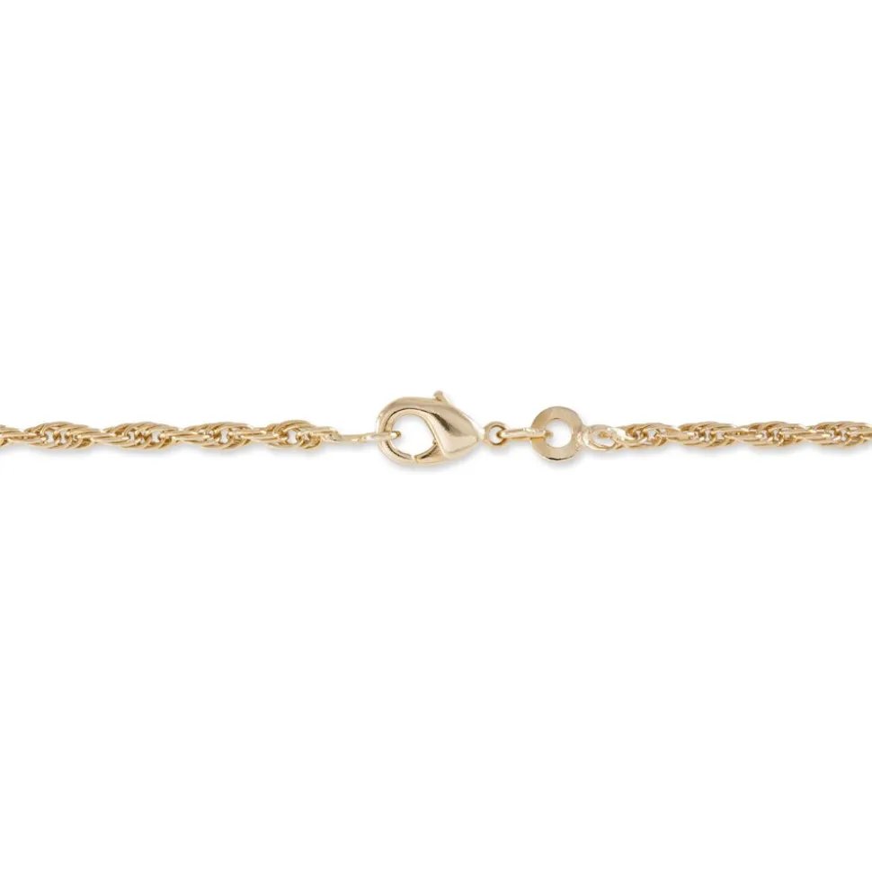 Bracelet Azelys Maille Corde Plaqué Or Jaune