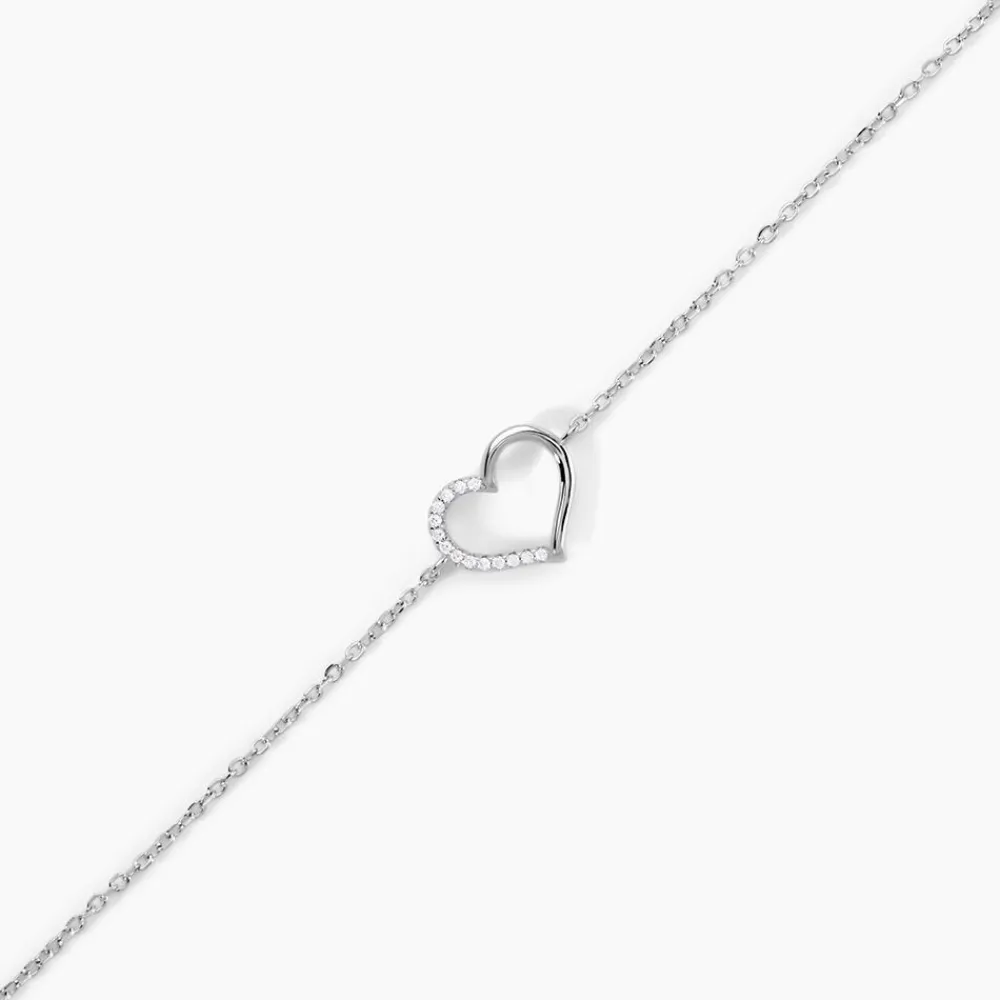 Marc Orian Bijoux Zirconium|Bracelets > Bracelet Bertille Argent Blanc Oxyde De Zirconium