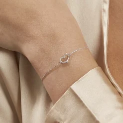 Marc Orian Bijoux Zirconium|Bracelets > Bracelet Bertille Argent Blanc Oxyde De Zirconium