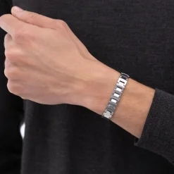 BOSS BIJOUX Bracelets Homme|Bracelets Acier Inoxydable > Bracelet Boss Candor Acier Blanc