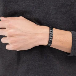 BOSS BIJOUX Bracelets Homme|Bracelets Acier Inoxydable > Bracelet Boss Candor Acier Noir