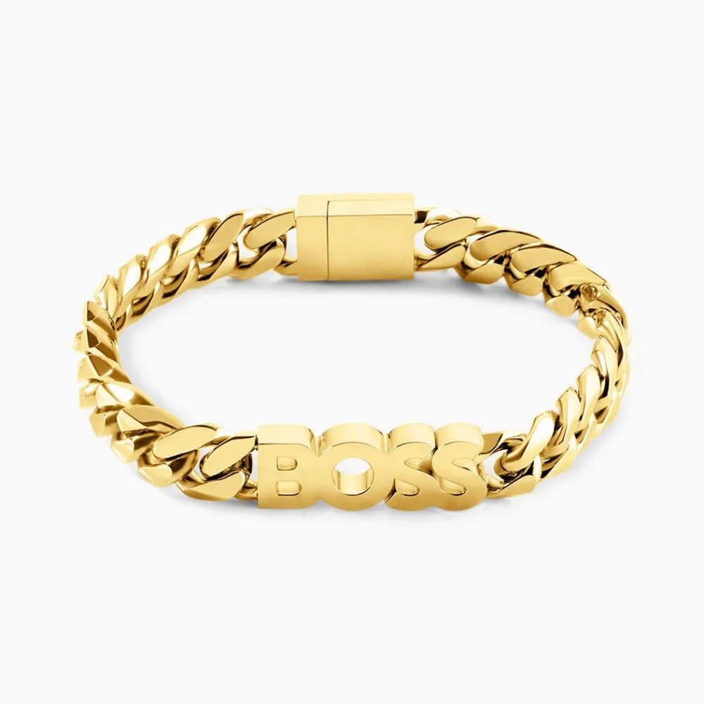 BOSS BIJOUX Bracelets Homme|Bracelets Acier Inoxydable > Bracelet Boss Kassy Acier Jaune
