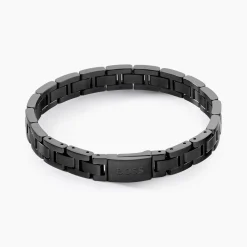 BOSS BIJOUX Bracelets Homme|Bracelets Acier Inoxydable > Bracelet Boss Links Essentials Acier Noir