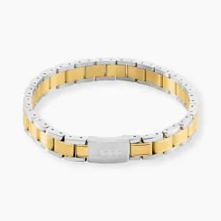 BOSS BIJOUX Bracelets Homme|Bracelets Acier Inoxydable > Bracelet Boss Links Essentials Acier Bicolore