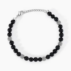 Marc Orian Bracelets Homme|Bracelets Acier Inoxydable > Bracelet Boules Acier Gris Laloun