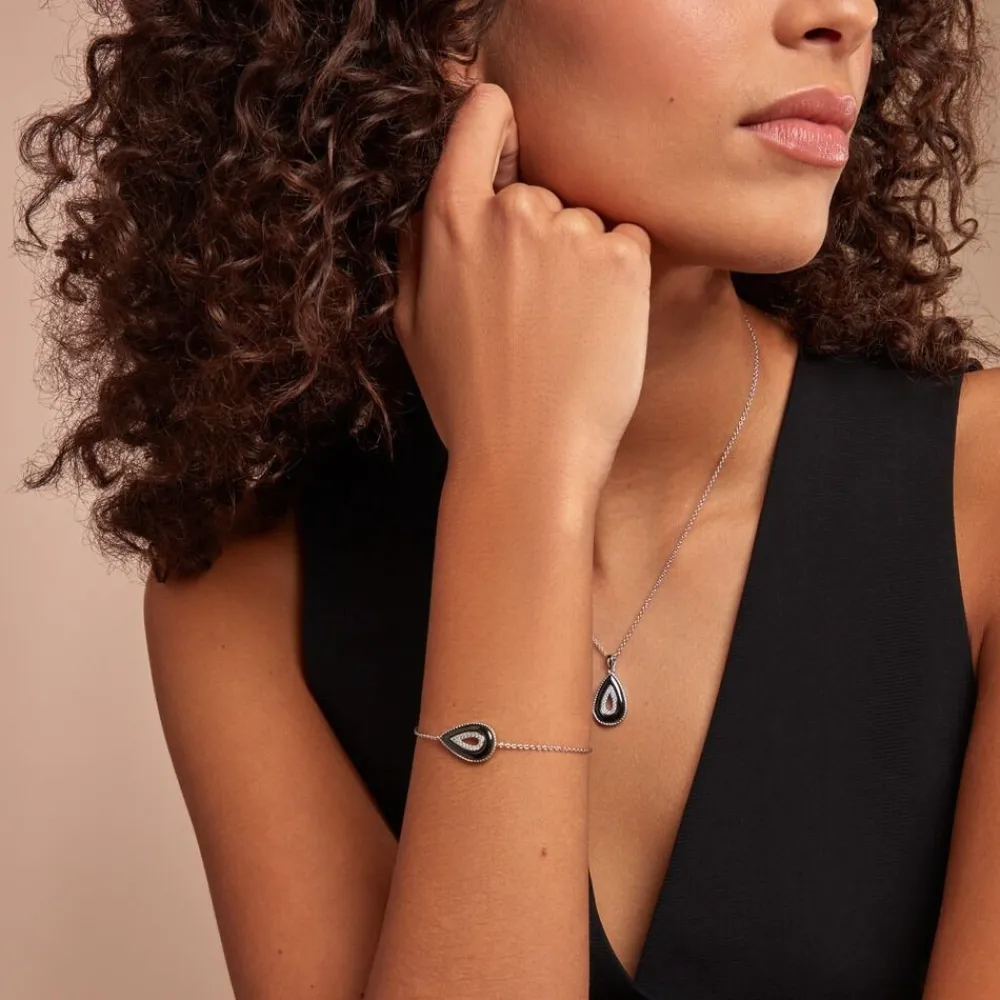Marc Orian Bracelets|Idées Cadeaux Femme > Bracelet Boyce Argent Blanc Céramique Oxyde De Zirconium