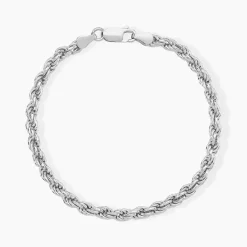 Marc Orian Bracelets|Idées Cadeaux Femme > Bracelet Cacilda Maille Corde Argent Blanc