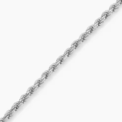 Marc Orian Bracelets|Idées Cadeaux Femme > Bracelet Cacilda Maille Corde Argent Blanc