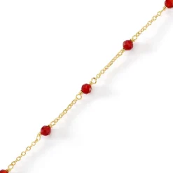 Bracelet Calliope Plaqué Or Doré Agate