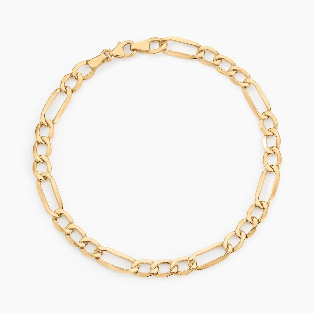 Marc Orian Bracelets Or|Bracelets Homme > Bracelet Cameo Alternee 1/3 Or Jaune