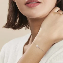 Marc Orian Bijoux Zirconium|Bracelets Fantaisie > Bracelet Carlie Argent Blanc Oxyde De Zirconium