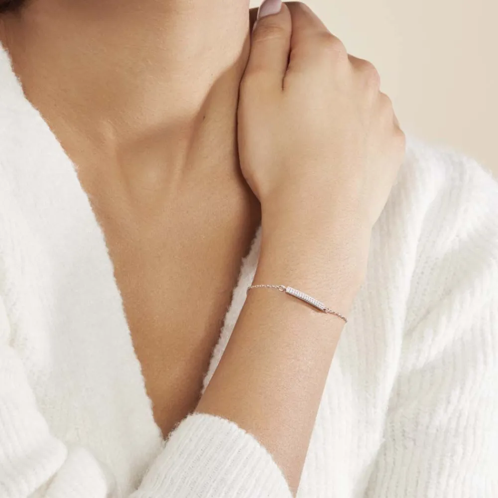 Marc Orian Bijoux Zirconium|Bracelets Fantaisie > Bracelet Carlie Argent Blanc Oxyde De Zirconium