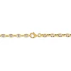 Bracelet Carlo Or Bicolore Maille Marine Ronde