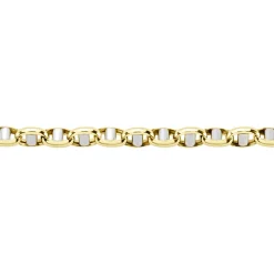 Marc Orian Bracelets Or|Bracelets Homme > Bracelet Carlo Or Bicolore Maille Marine Ronde