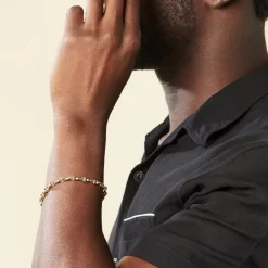 Marc Orian Bracelets Or|Bracelets Homme > Bracelet Carlo Or Bicolore Maille Marine Ronde
