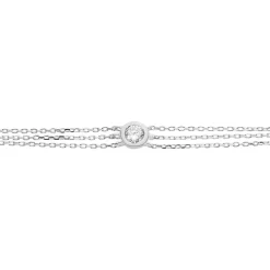 Bracelet Celia Argent Blanc Oxyde De Zirconium