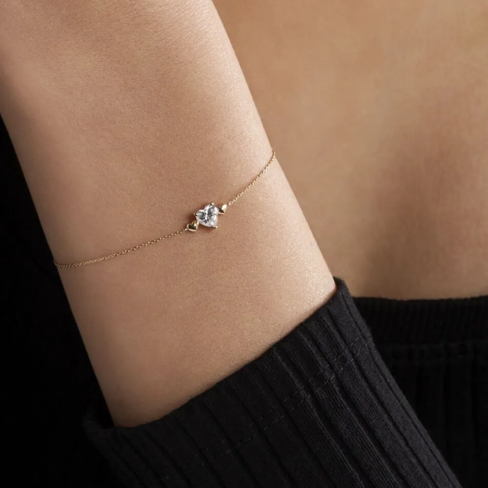 Marc Orian Bracelets Or|Bijoux Zirconium > Bracelet Chaim Or Jaune Oxyde