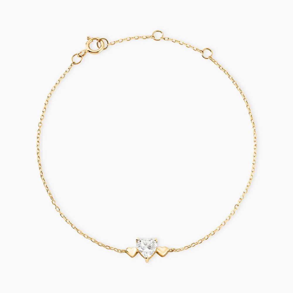 Marc Orian Bracelets Or|Bijoux Zirconium > Bracelet Chaim Or Jaune Oxyde