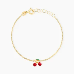 Marc Orian Bracelets Or|Bracelets Enfants > Bracelet Cherry Cerise Or Jaune