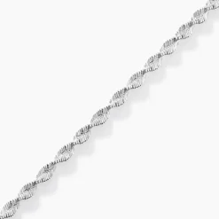 Marc Orian Bracelets Mailles|Bracelets > Bracelet Ciana Torsade Diamante Argent Blanc