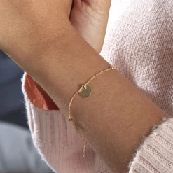 Marc Orian Bracelets Or|Cadeaux Communion > Bracelet Cobeia Croix Maille Forçat Or Jaune