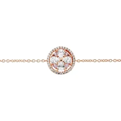 Bracelet Collin Argent Rose Oxyde De Zirconium