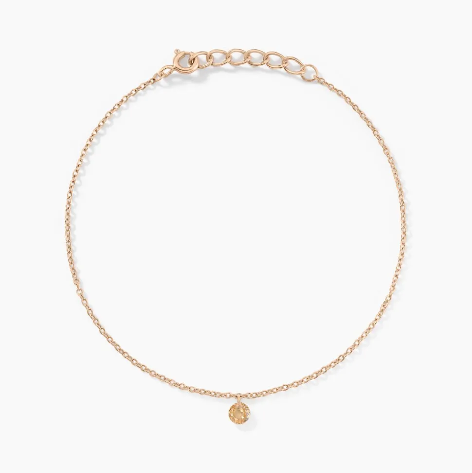 Bracelet Constantin Argent Rose Oxyde De Zirconium