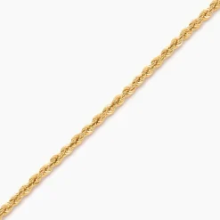 Bracelet Cordelia Maille Corde Or Jaune