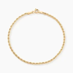 Bracelet Cordelia Maille Corde Or Jaune