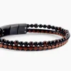 Bracelet Cuir De Vache Marron Oeil De Tigre