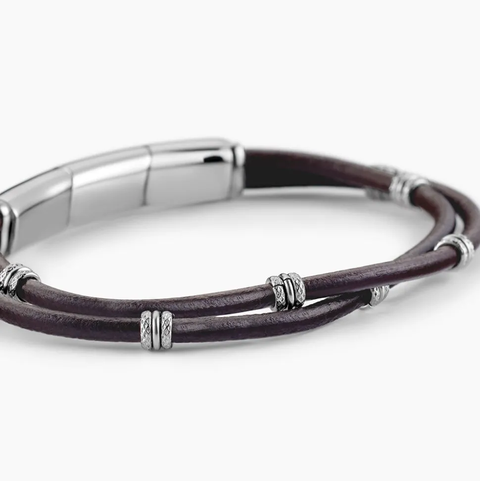 Bracelet Cuir De Vache Marron