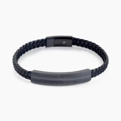 Bracelet Cuir De Vache Noir