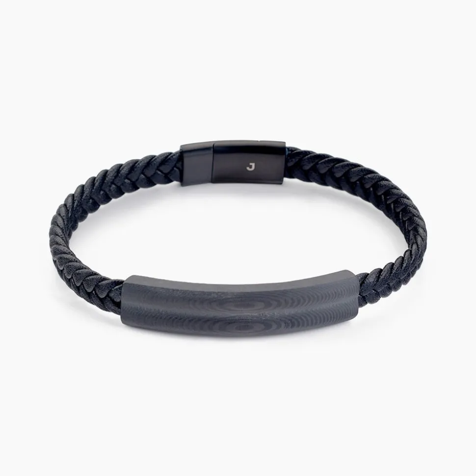 Bracelet Cuir De Vache Noir