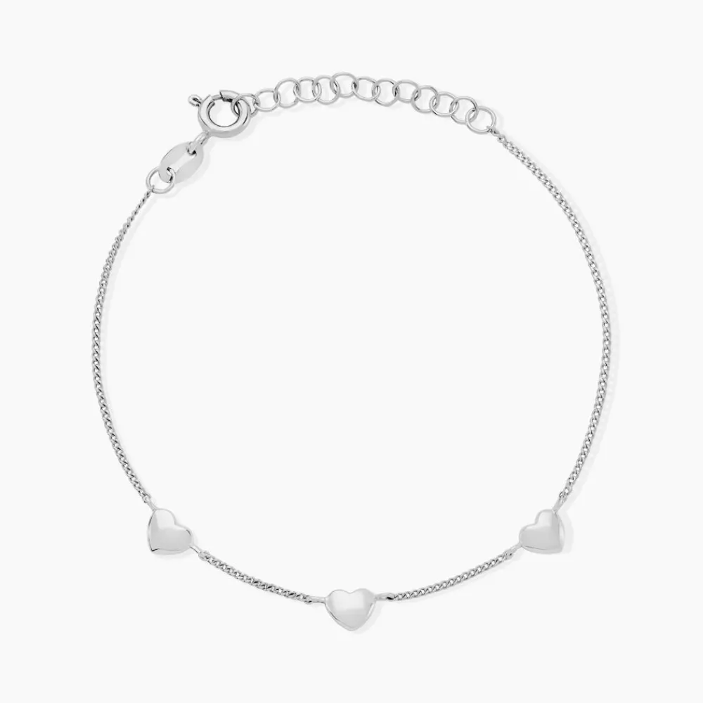Marc Orian Bracelets|Bijoux Fantaisie > Bracelet Cœur D'amour Argent Blanc