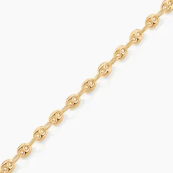 Bracelet Dami Maille Grain De Cafe Or Jaune