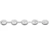 Bracelet Dami Maille Grain De Cafe Or Blanc
