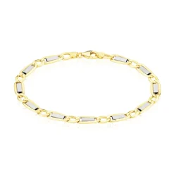 Bracelet Danae Plaquette Or Bicolore