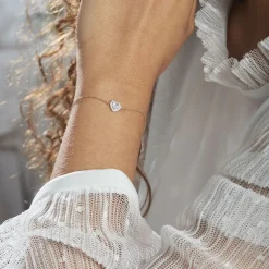 Marc Orian Bracelets Or|Bijoux Zirconium > Bracelet Dari Or Blanc Oxyde De Zirconium