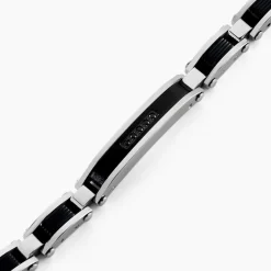 Marc Orian Bijoux Zirconium|Bracelets Homme > Bracelet Dax Acier Bicolore Oxyde De Zirconium